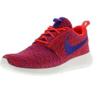 Nike Womens Roshe One Run Flyknit Red/Violet Sneakers 6.5